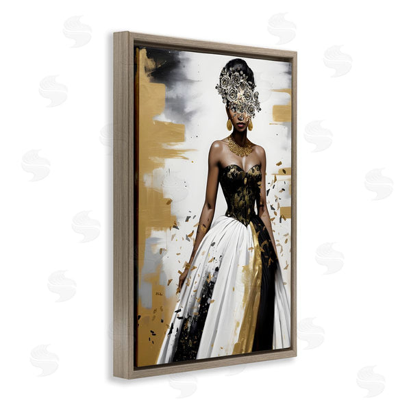 Stupell Industries Kim Allen | Elegant Woman Beautiful Gown Wall Art
