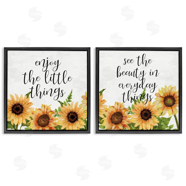 Stupell Industries Kim Allen | Enjoy Motivational Sunflowers