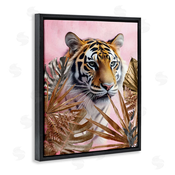 Stupell Industries Kim Allen | Exotic Tiger With Gold Leaves