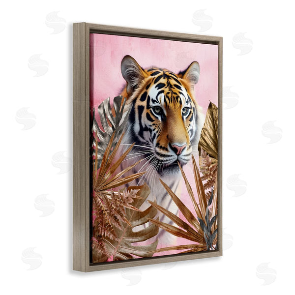 Stupell Industries Kim Allen | Exotic Tiger With Gold Leaves