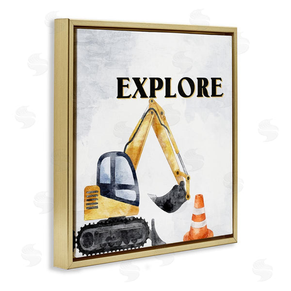 Stupell Industries Kim Allen | Explore Construction Vehicle