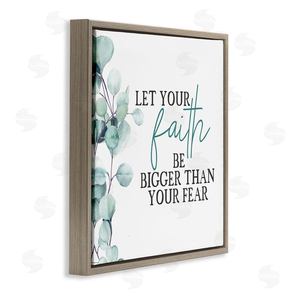 Stupell Industries Kim Allen | Faith Bigger Than Fear Green