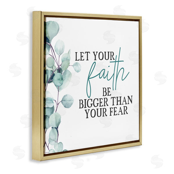 Stupell Industries Kim Allen | Faith Bigger Than Fear Green
