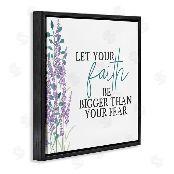 Stupell Industries Kim Allen | Faith Bigger Than Your Fear Lavender Wall Art