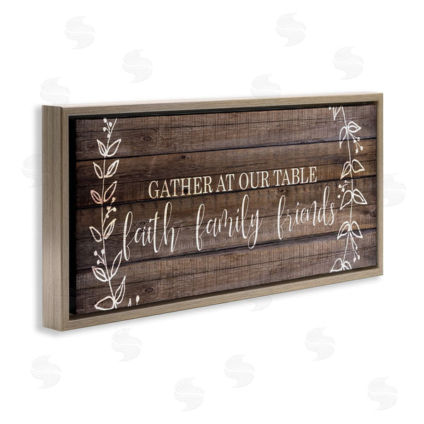 Stupell Industries Kim Allen | Faith Family Friends Quote Wall Art