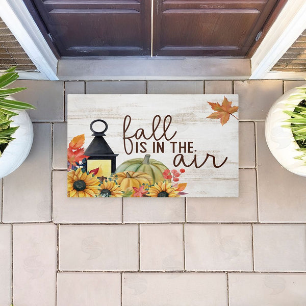 Stupell Industries Kim Allen | Fall Is In The Air Lantern Non-Woven Door Mat