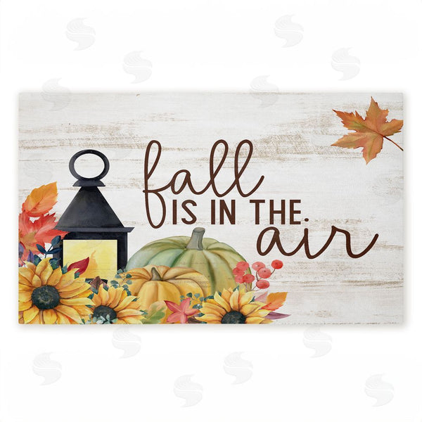 stupell industries Kim Allen | Fall Is In The Air Lantern Non-Woven Door Mat
