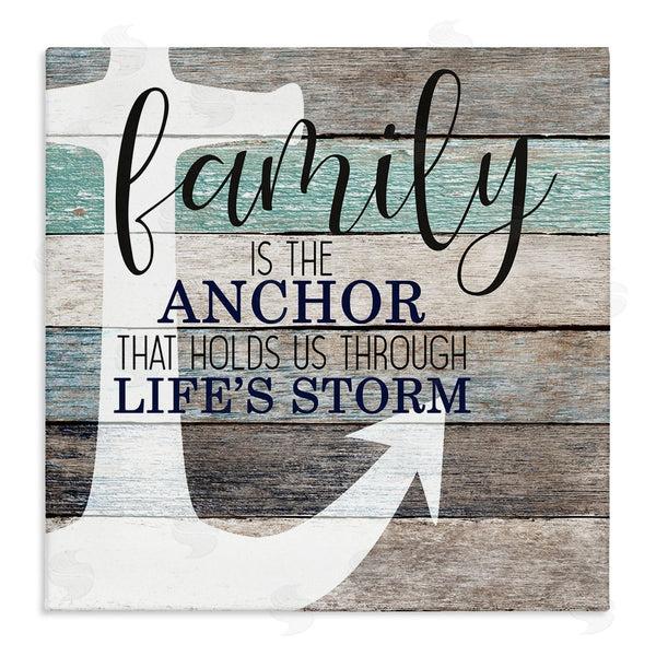 stupell industries Kim Allen | Family Anchor Through Storm Motivational