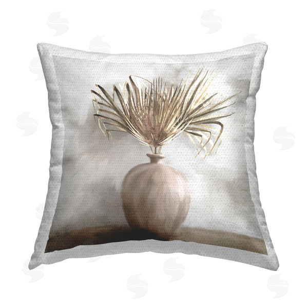 Stupell Industries Kim Allen | Fan Palm Still Life Printed Throw Pillow