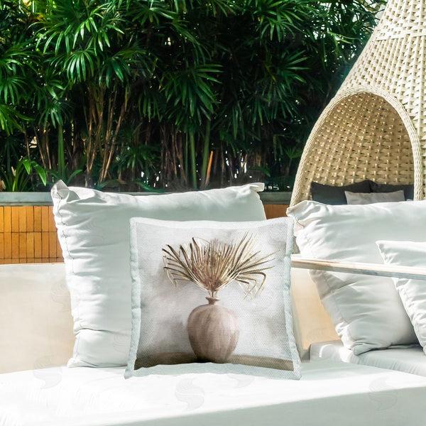 Stupell Industries Kim Allen | Fan Palm Still Life Printed Throw Pillow