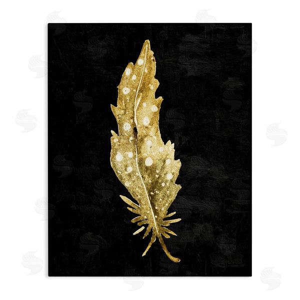 stupell industries Kim Allen | Feather On Black Wall Art