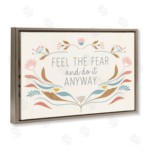 Stupell Industries Kim Allen | Feel The Fear Inspirational Wall Art