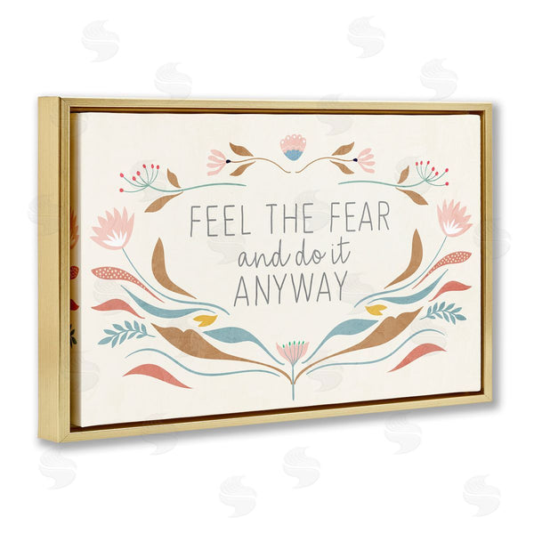 Stupell Industries Kim Allen | Feel The Fear Inspirational Wall Art