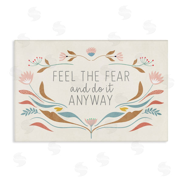 stupell industries Kim Allen | Feel The Fear Inspirational Wall Art