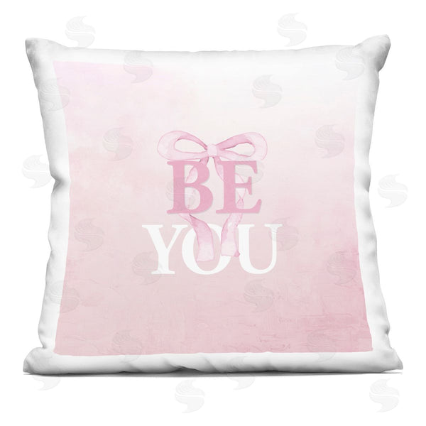 stupell industries Kim Allen | Feminine Be You Pastel Printed Throw Pillow