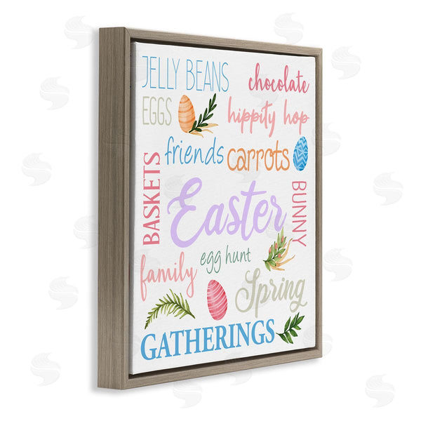Stupell Industries Kim Allen | Festive Easter Activity Sign Patterned Eggs Motif Wall Art