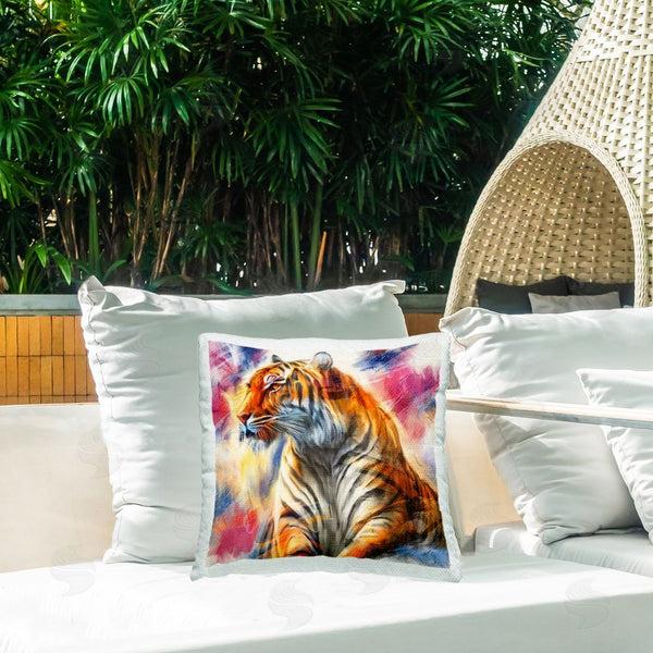 Stupell Industries Kim Allen | Fierce & Elegant Tiger Printed Throw Pillow