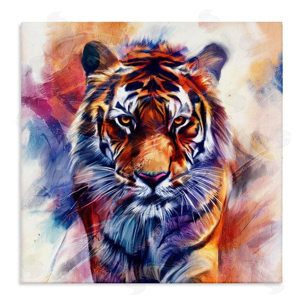 stupell industries Kim Allen | Fierce Vibrant Tiger Wall Art