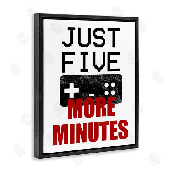 Stupell Industries Kim Allen | Five More Minutes Gamer Wall Art