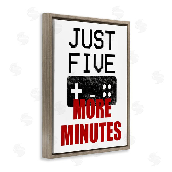 Stupell Industries Kim Allen | Five More Minutes Gamer Wall Art