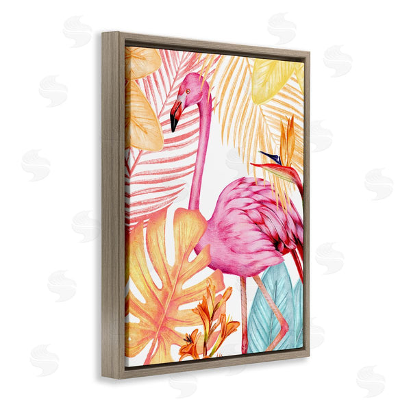 Stupell Industries Kim Allen | Flamingo & Brightly Hued Plants
