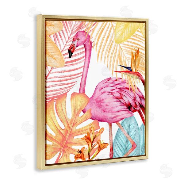 Stupell Industries Kim Allen | Flamingo & Brightly Hued Plants
