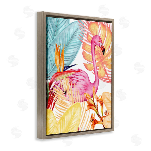 Stupell Industries Kim Allen | Flamingo & Tropical Flora