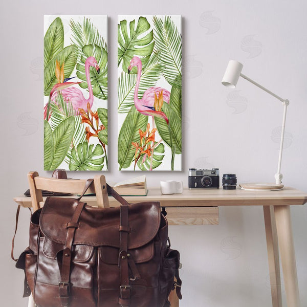 Stupell Industries Kim Allen | Flamingos & Topical Plants Wall Art