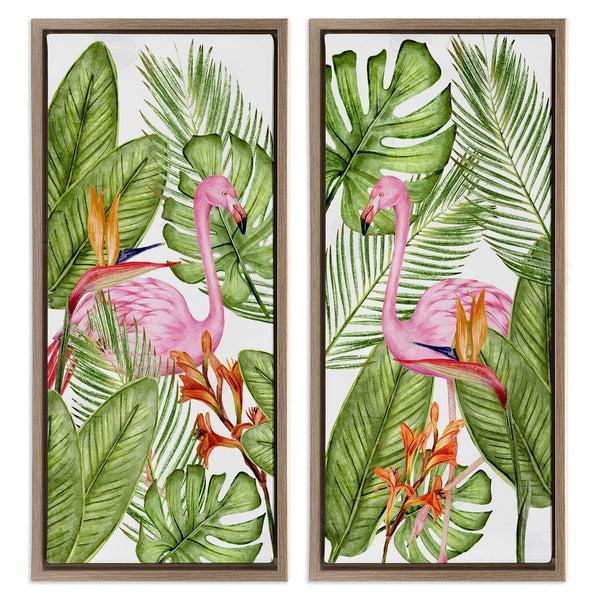 Stupell Industries Kim Allen | Flamingos & Topical Plants Wall Art