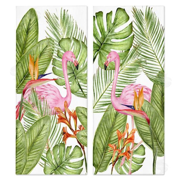 stupell industries Kim Allen | Flamingos & Topical Plants Wall Art