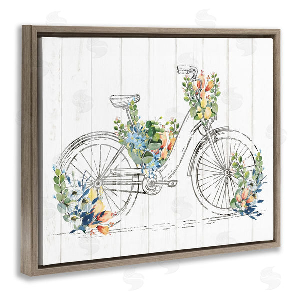 Stupell Industries Kim Allen | Floral Country Bicycle