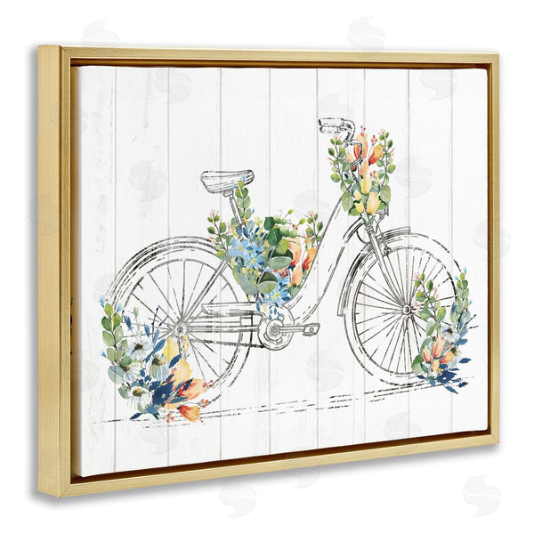Stupell Industries Kim Allen | Floral Country Bicycle