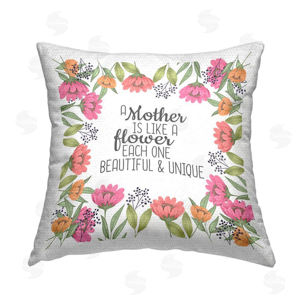 Stupell Industries Kim Allen | Floral Mother's Day Phrase Printed Throw Pillow