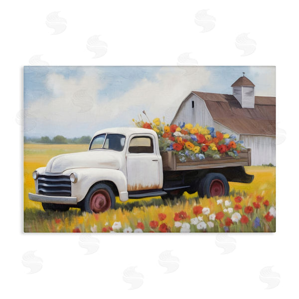 stupell industries Kim Allen | Floral Truck Delivery Wall Art