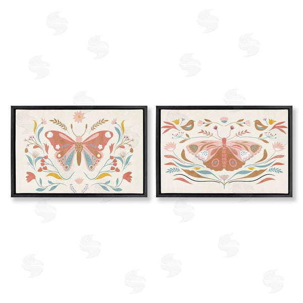 Stupell Industries Kim Allen | Folk Butterflies & Florals