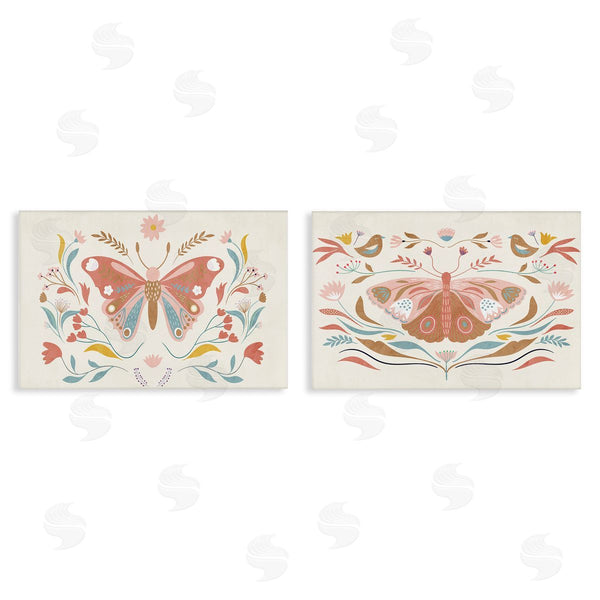 stupell industries Kim Allen | Folk Butterflies & Florals