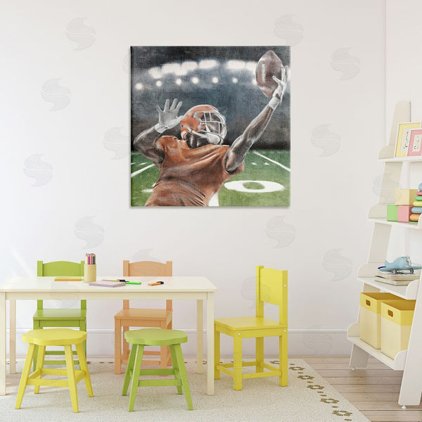Stupell Industries Kim Allen | Football Catch In Action