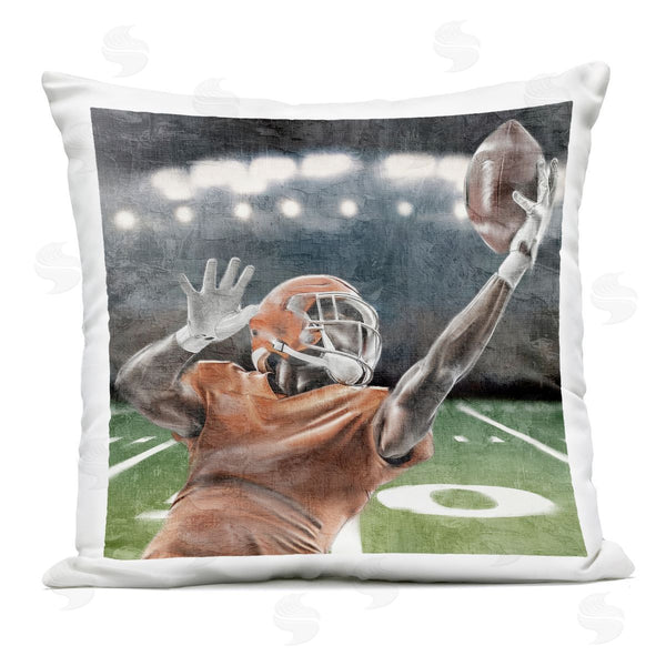 Stupell Industries Kim Allen | Football Catch In Action Printed Throw Pillow