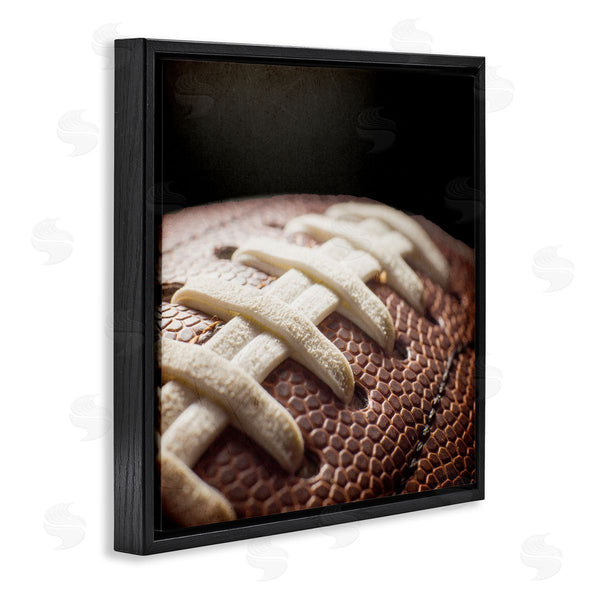 Stupell Industries Kim Allen | Football Closeup On Black