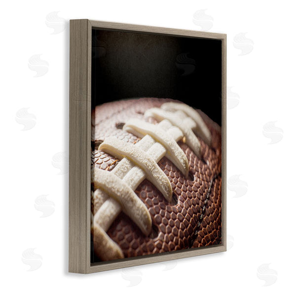 Stupell Industries Kim Allen | Football Closeup On Black