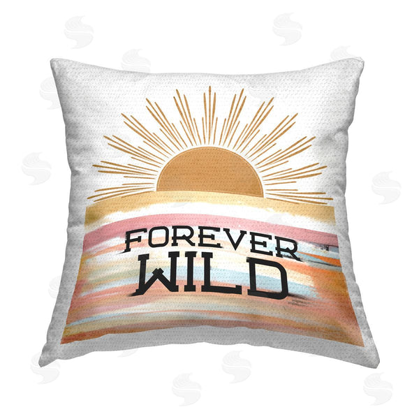 Stupell Industries Kim Allen | Forever Wild With Sun Printed Throw Pillow