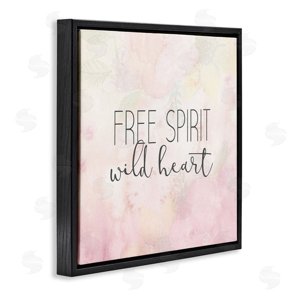 Stupell Industries Kim Allen | Free Spirit Wild Heart Inspirational Pastel Watercolor Wall Art