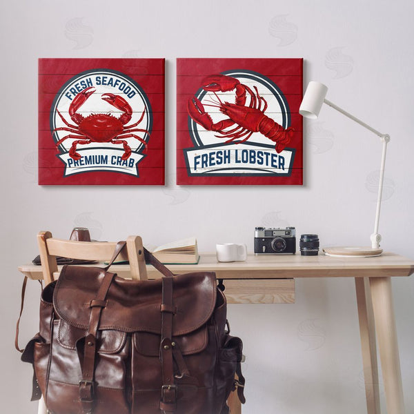 Stupell Industries Kim Allen | Fresh Crab & Lobster Wall Art