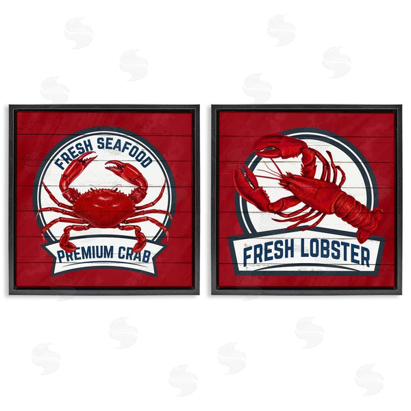 Stupell Industries Kim Allen | Fresh Crab & Lobster Wall Art