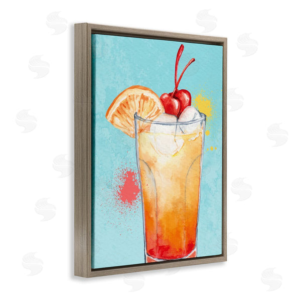 Stupell Industries Kim Allen | Fruity Cocktail On Blue