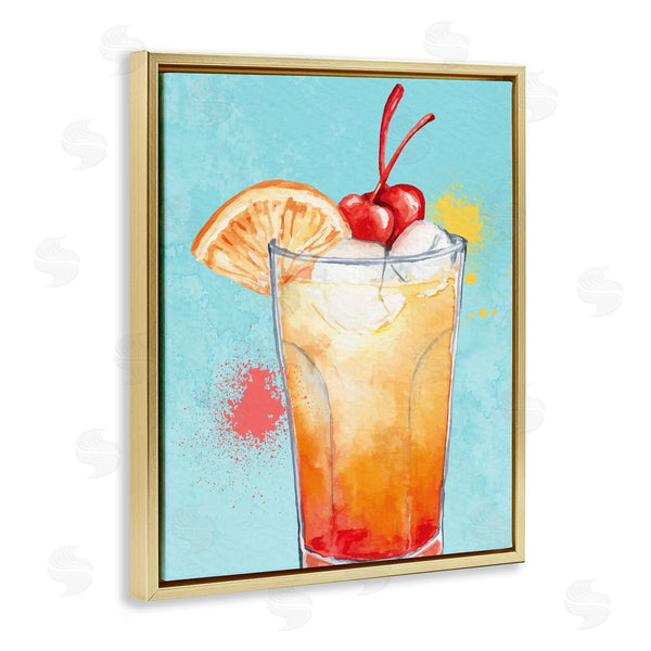 Stupell Industries Kim Allen | Fruity Cocktail On Blue