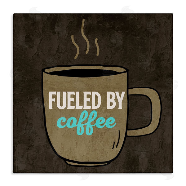 stupell industries Kim Allen | Fueled By Coffee Phrase Wall Art