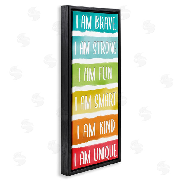 Stupell Industries Kim Allen | Fun Inspirational Rainbow Phrases Wall Art
