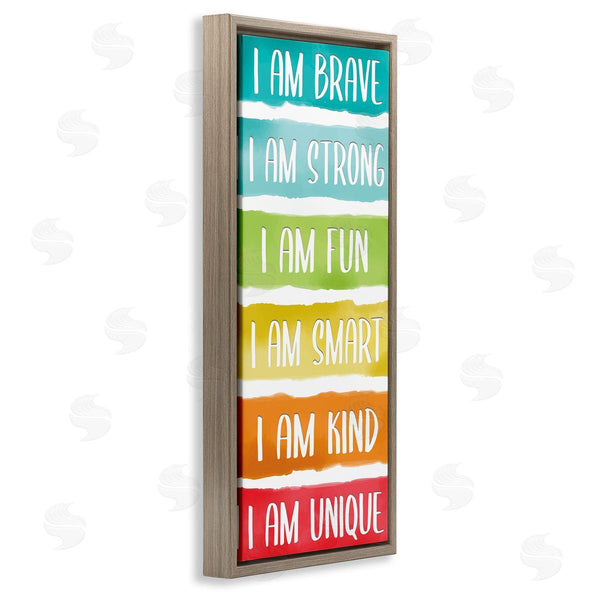 Stupell Industries Kim Allen | Fun Inspirational Rainbow Phrases Wall Art