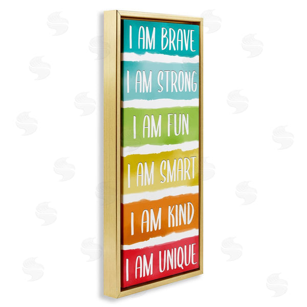 Stupell Industries Kim Allen | Fun Inspirational Rainbow Phrases Wall Art